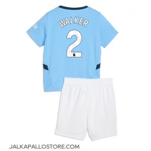 Manchester City Kyle Walker #2 Kotipaita Lapsille 2024-25 Lyhythihainen (+ shortsit)